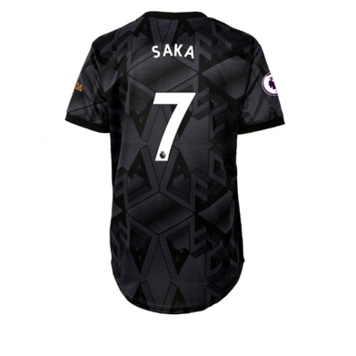 Arsenal Bukayo Saka #7 Bortedrakt Kvinner 2022-23 Kortermet Arsenal Bukayo Saka #7 Bortedrakt Kvinner 2022-23 Kortermet